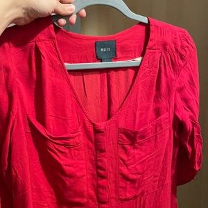 Maeve (sold in Anthropology) Red Top, Size Small